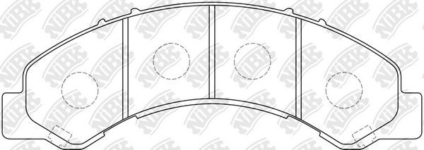 Тормозные колодки NiBK. Артикул PN4464