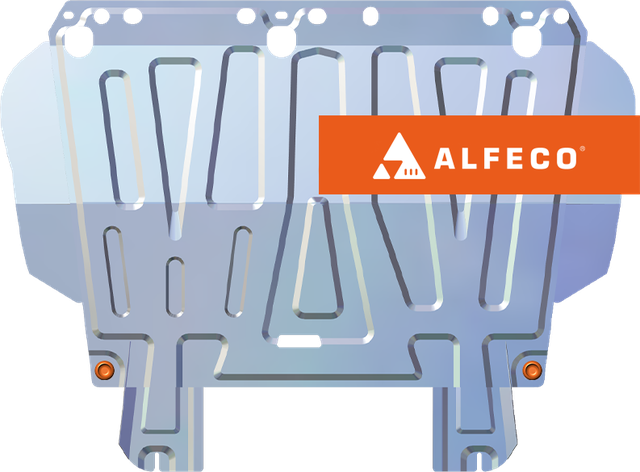 Защита алюминиевая Alfeco для картера и КПП Ford Focus II 2005-2011. Артикул ALF.07.260al
