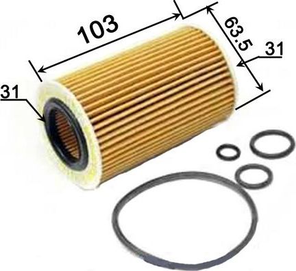 Масляный фильтр JS Asakashi. Артикул OE9604