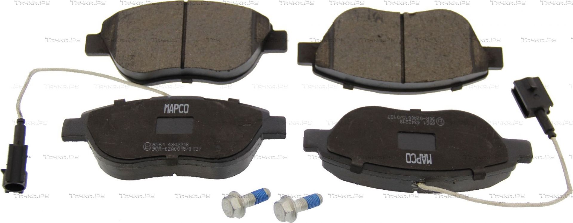 Тормозные колодки MAPCO передние для Fiat Punto III Punto Evo 2009-2012. Артикул 6561