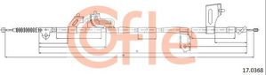 Трос ручника (тросик ручного тормоза) Cofle задний левый для Nissan Navara D40 2005-2015. Артикул 92.17.0368