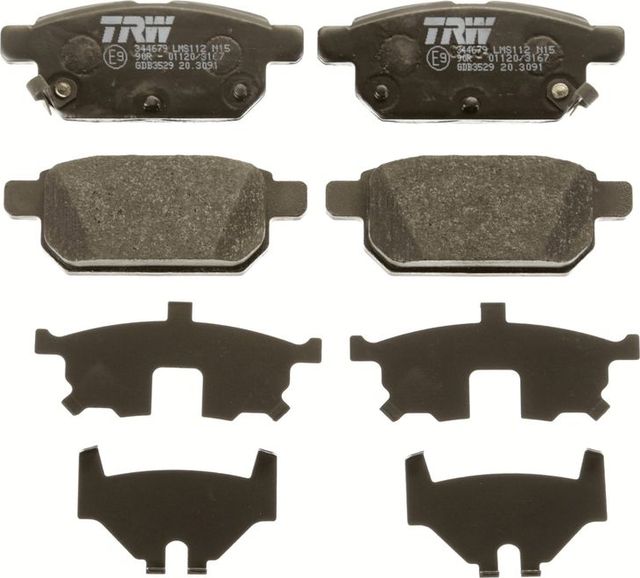 Тормозные колодки TRW COTEC задние для Suzuki Vitara II 2015-2026. Артикул GDB3529