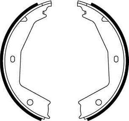Тормозные колодки (стояночная тормозная система) TRW задние для Citroen Evasion 1994-2002. Артикул GS8668