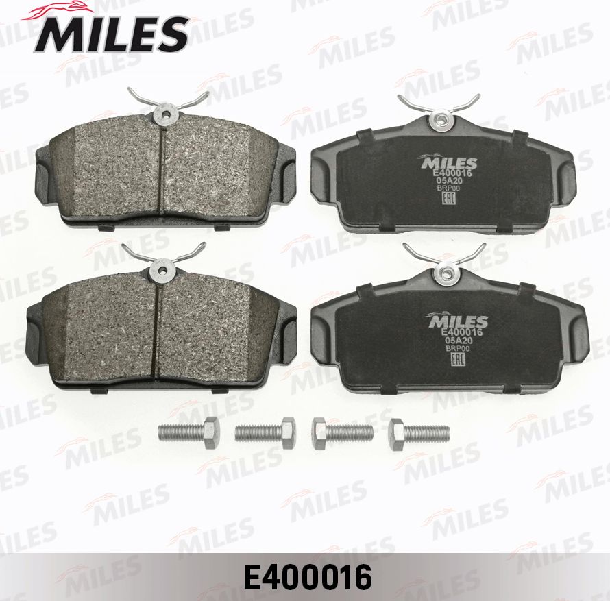 Тормозные колодки Miles (Low-Metallic). Артикул E400016