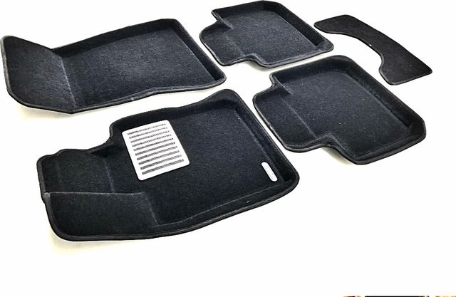 Коврики текстильные Euromat 3D Lux для салона BMW 6 GT (G32) 2018-2026 ЧЕРНЫЕ. Артикул EM3D-001207