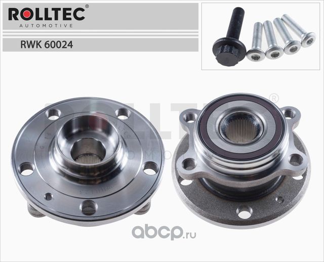 Подшипник ступицы (Rolltec). Артикул RWK60024