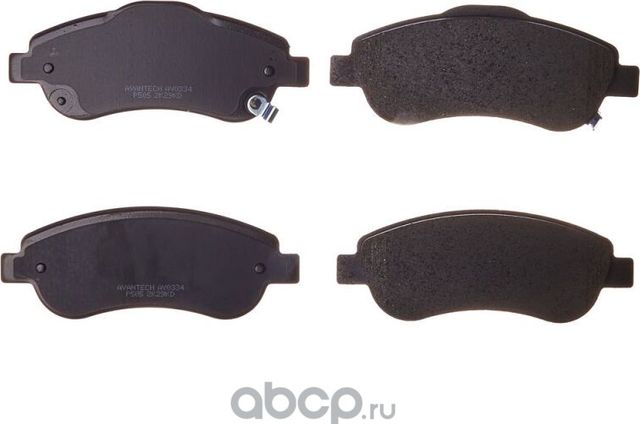 Колодки тормозные дисковые (противоскрипная пластина в компл.) (Avantech). Артикул AV0334
