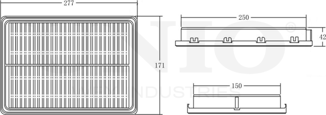 Фильтр воздушный (Unio). Артикул FLT-10252