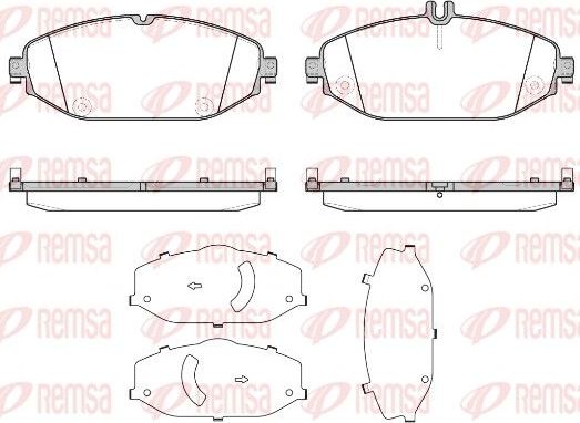 Тормозные колодки Remsa. Артикул 1618.00