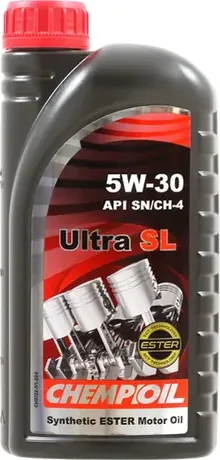 5W-30 Ultra SL(SN)/ CH-4, A3/ B4 1л (синт. мотор. масло) (Chempioil). Артикул CH97221