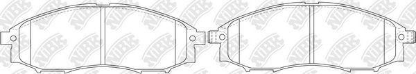 Тормозные колодки NiBK. Артикул PN0372