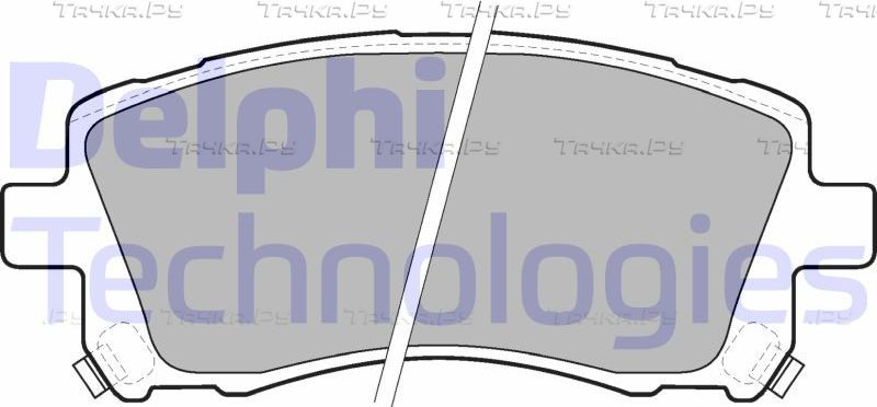 Тормозные колодки Delphi (Low-Metallic). Артикул LP1663