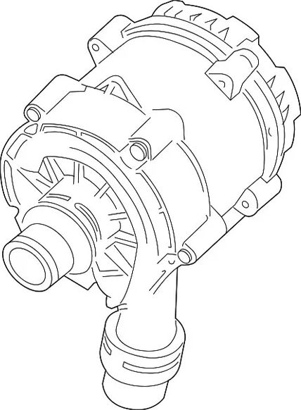 Дополнительный водяной насос BMW (OEM) для BMW 8 II (G14/G15/G16) 2018-2021. Артикул 64116834923