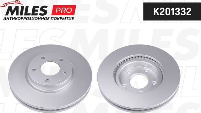 Тормозной диск Miles передний для Mazda 6 III (GJ) 2012-2026. Артикул K201332