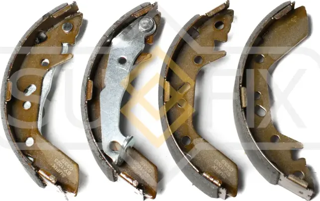 Колодки барабанные тормозные задние правые/левые HYUNDAI ACCENT II (LC) 2000-200 (Sufix). Артикул SY1023