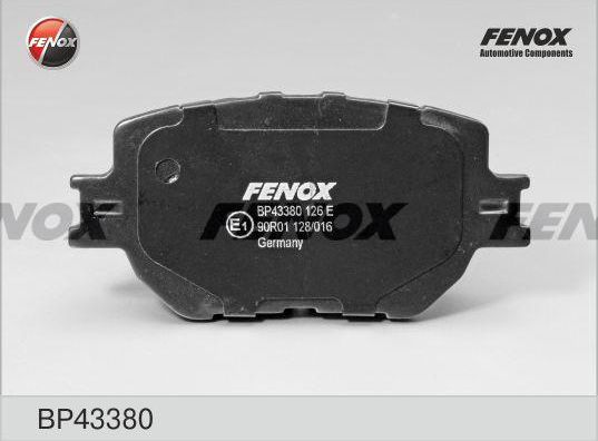 Тормозные колодки Fenox. Артикул BP43380