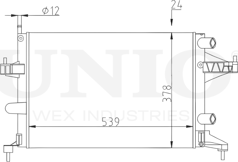 Радиатор двигателя (Unio). Артикул RAD-10090