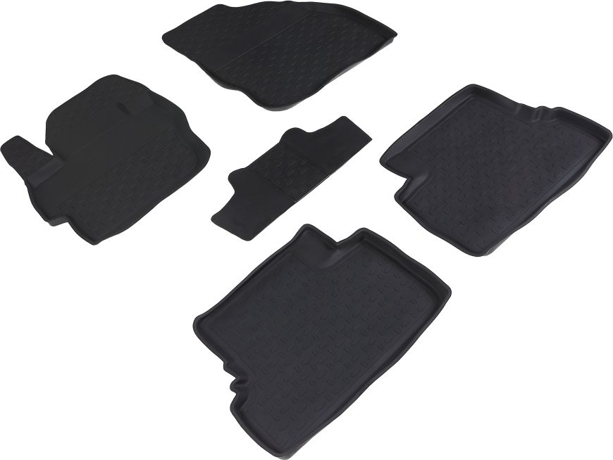 Коврики резиновые Seintex с высоким бортиком для салона Mazda 3 II 2009-2013. Артикул 01322
