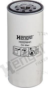 Масляный фильтр Hengst для Volvo  F12 1993-1995. Артикул H200W41