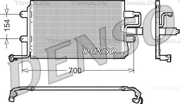 Радиатор кондиционера (конденсатор) Denso. Артикул DCN36005