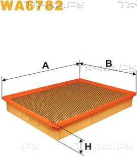 Воздушный фильтр WIX Filters для Fiat Croma II 2005-2011. Артикул WA6782
