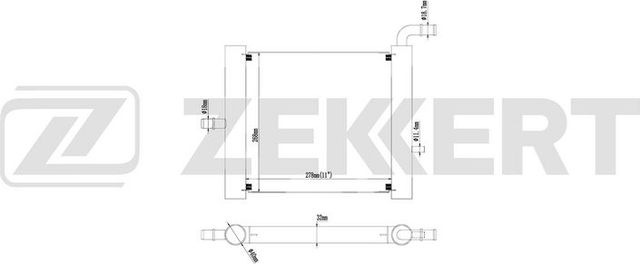 Радиатор охлаждения двигателя Zekkert (алюминий). Артикул MK-1735