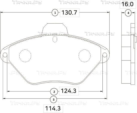 Тормозные колодки CTR. Артикул GK0860
