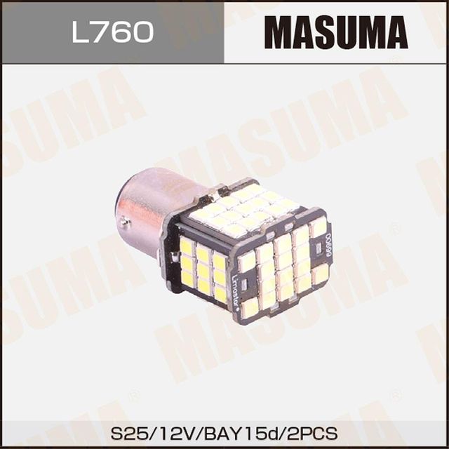 ЛАМПЫ СВЕТОДИОДНЫЕ MASUMA LED BAY15D 12V215W SMD Masuma. Артикул L760