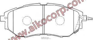 Колодки тормозные (Aiko). Артикул PF7499