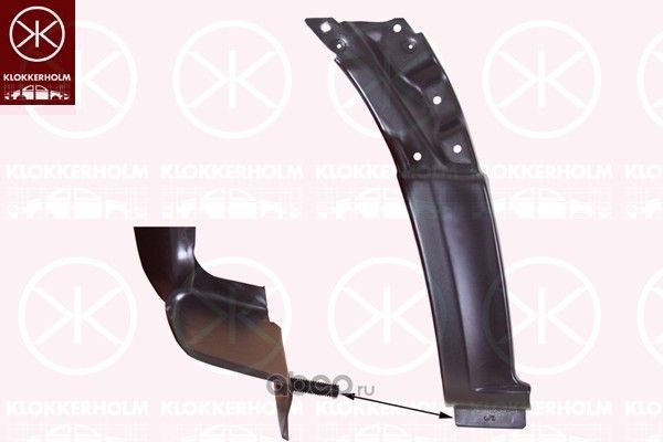 Крыло Klokkerholm переднее левое для Mercedes-Benz Sprinter 906 2006-2026. Артикул 3547331