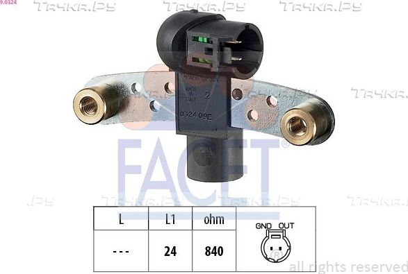 Датчик положения распредвала Facet Made in Italy - OE Equivalent для Renault Scenic II 1999-2003. Артикул 9.0324
