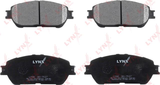 Тормозные колодки LYNXauto передние для Toyota Alphard I 2003-2008. Артикул BD-7537
