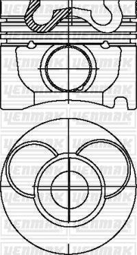 Поршень Yenmak. Артикул 31-03609-000