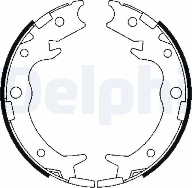 Тормозные колодки Delphi. Артикул LS1900