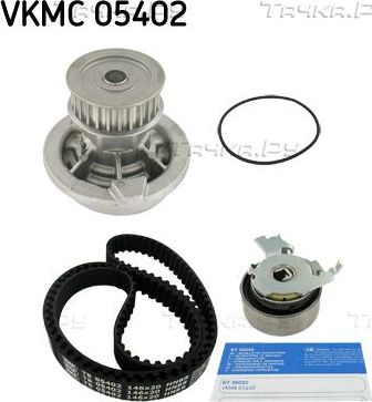 Помпа (водяной насос) с комплектом ремня ГРМ SKF для Opel Omega B 1994-2000. Артикул VKMC 05402