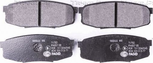 Тормозные колодки Hella. Артикул 8DB 355 013-771