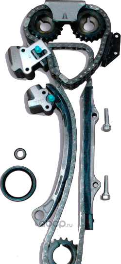 Комплект для замены цепи ГРМ NISSAN KA24DE 98- (двухрядная цепь распредвала) (OSK). Артикул N124X