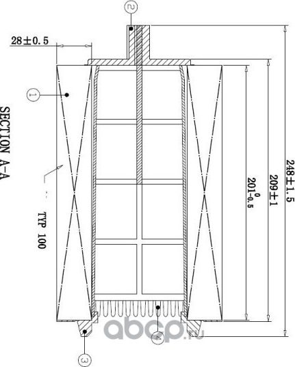 Фильтр воздушный DOUBLEFORCE (Double Force). Артикул DFA1126