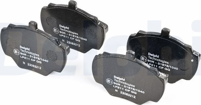 Тормозные колодки Delphi (Low-Metallic). Артикул LP211