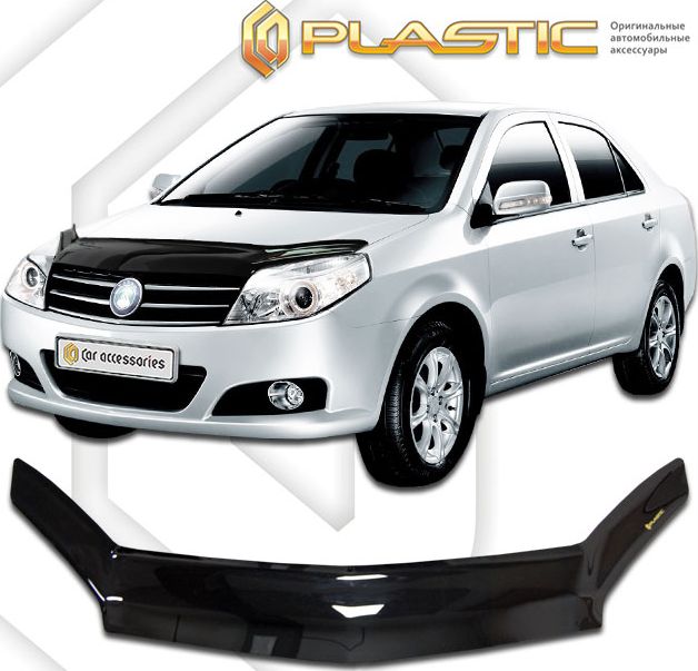 Дефлектор СА Пластик для капота (Classic черный) Geely MK 2008-2015. Артикул 2010010109431