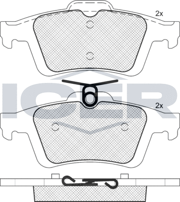Тормозные колодки Icer. Артикул 181744-396
