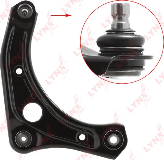 Рычаг передней подвески LYNXauto правый нижний для Nissan Note II 2013-2026. Артикул C5782R
