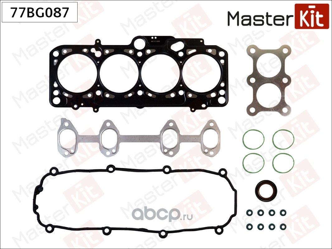 Набор прокладок верхний SKODA OCTAVIA/VW BORA/CADDY/GOLF/JETTA/PASSAT 1.6 (Master KIT). Артикул 77BG087