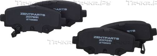 Тормозные колодки Zentparts. Артикул Z07691