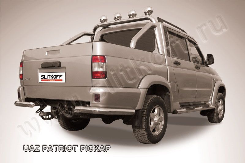 Защита Slitkoff задняя d76 уголки для УАЗ Pickup 2007-2014. Артикул UPpic007