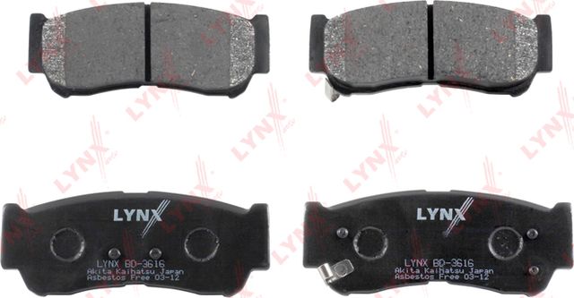 Тормозные колодки LYNXauto. Артикул BD-3616