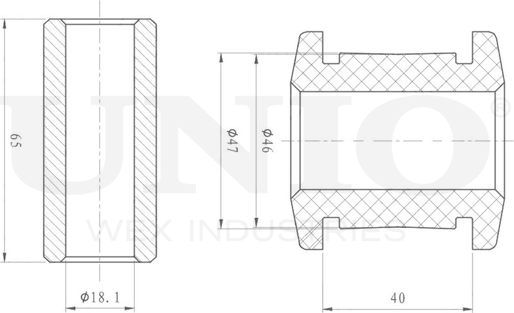Тяга/стойка стабилизатора (Unio). Артикул RMP-16202