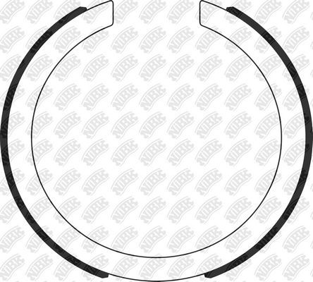 Тормозные колодки (стояночная тормозная система) NiBK. Артикул FN0696