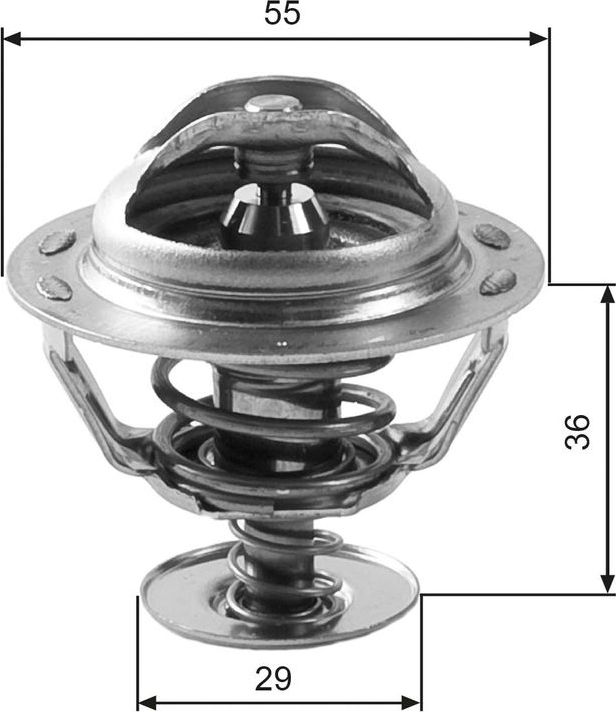 Термостат Gates для Hyundai Lantra II 1998-2000. Артикул TH12283G1