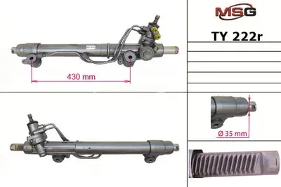Рулевая рейка c ГУР восстановленная Toyota Land Cruiser 100 2002-2008, Lexus LX4 (MSG). Артикул TY222R